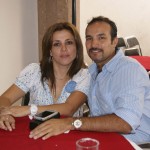Alfonso Cervantes con su esposa