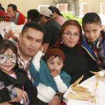 David Sanchez con su familia