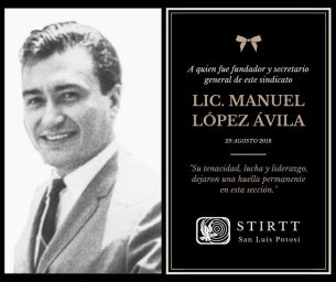 SENSIBLE FALLECIMIENTO DEL LICENCIADO MANUEL LOPEZ AVILA.