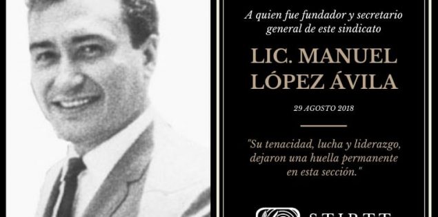 SENSIBLE FALLECIMIENTO DEL LICENCIADO MANUEL LOPEZ AVILA.